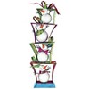 Design Toscano Stack of Christmas Snowmen Holiday Fun Bunch Metal Statue - 2 of 4