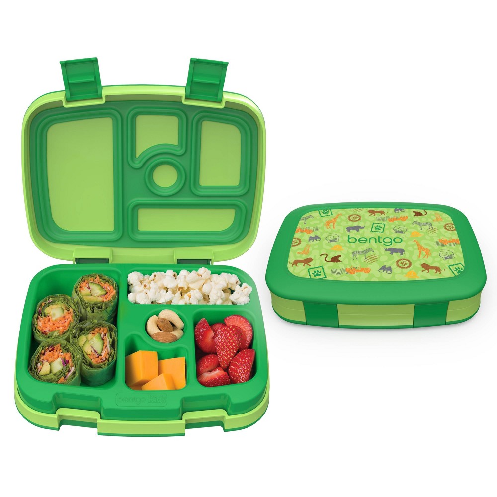 Photos - Food Container Bentgo Kids' Prints Leakproof, 5 Compartment Bento-Style Lunch Box - Safar