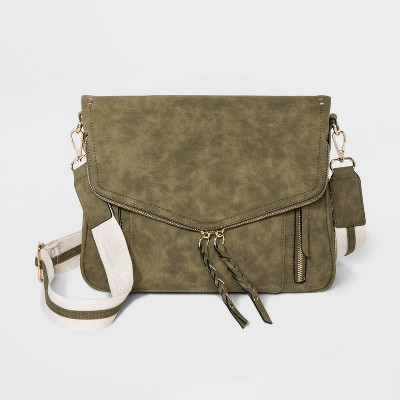 olive green crossbody bag