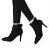 Allegra K Women's Pointed Toe Stiletto Heel Ankle Boots - 2 of 4