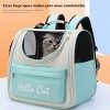BABYYER Pet Cute Foldable Capsule Backpack for Small, Medium Cats, Puppies, Dogs, Transparent, Breathable, Heat Resistant Carry Bag - 2 of 4