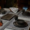 LunaLulinlk 12-Piece Ceramic Dinnerware Set, Rip Collection - 3 of 4