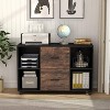 Hommoo 2 Drawer File Cabinet, Large Mobile Filing Cabinet for Letter Size - 2 of 4