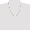 Black Bow Jewelry 2.25mm 10k Yellow Gold D/C Quadruple Rope Chain Necklace - 2 of 4