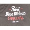 Pabst Blue Ribbon 1844 Text Logo Men's Black Sleep Pajama Pants - 2 of 3