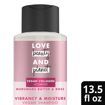 Love Beauty and Planet Murumuru Butter Rose Sulfate Free Shampoo For Color Treated Hair 13.5 fl oz
