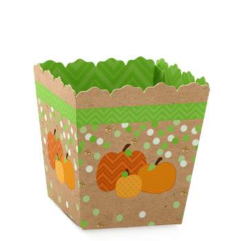 Big Dot of Happiness Pumpkin Patch - Party Mini Favor Boxes - Fall, Halloween or Thanksgiving Party Treat Candy Boxes - Set of 12