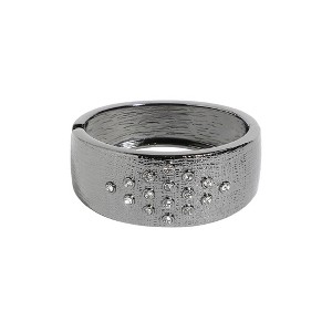 SOHI Women's Dark Silver Crystal Rhombus Bracelet - 1 of 4