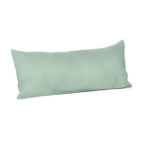 Casual Cushion Solid Sunbrella Fabric 1-Piece Indoor/Outdoor Lumbar Pillow, 22"W x 9"L - 1 of 4