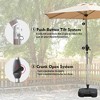CLIHOME 7.5FT Outdoor Patio Umbrella with Push Button Tilt and Crank,UV Protection Waterproof Sun Umbrella(Base Not Included) - 3 of 4