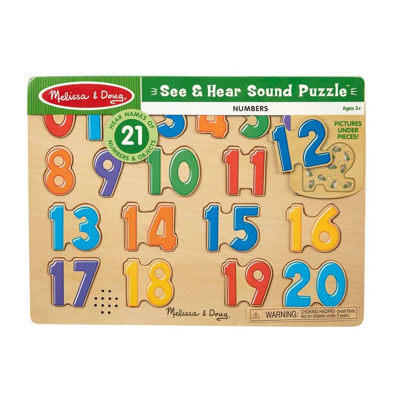 Melissa & Doug Numbers Sound Puzzle - 21pc, 4 of 11