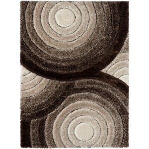 Luxe Weavers Shag Geometric Area Rug, Modern, Stain Resistant, Easy Indoor Rugs for Bedroom, Living Room - 1 of 4