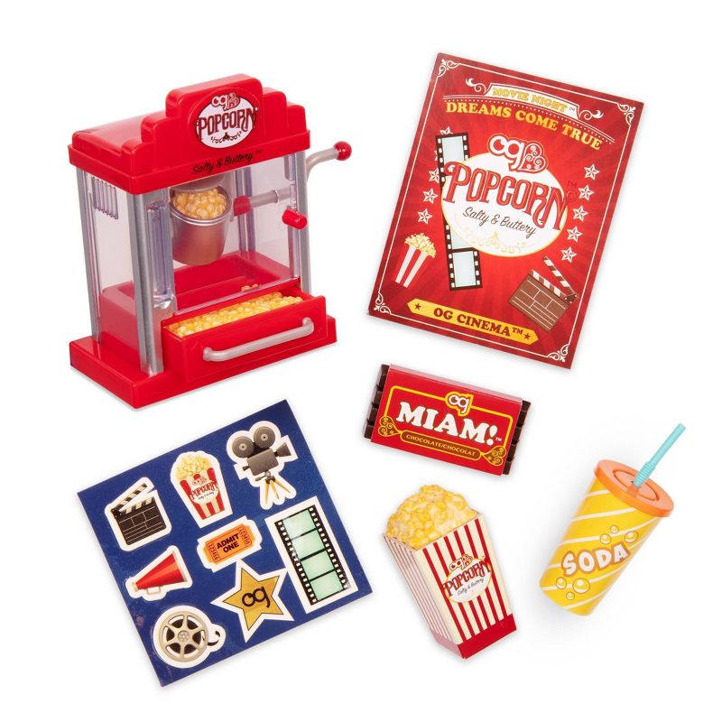 Our Generation Retro Popcorn Machine for 18&#34; Dolls - Pop Pop Popcorn Set, 1 of 6