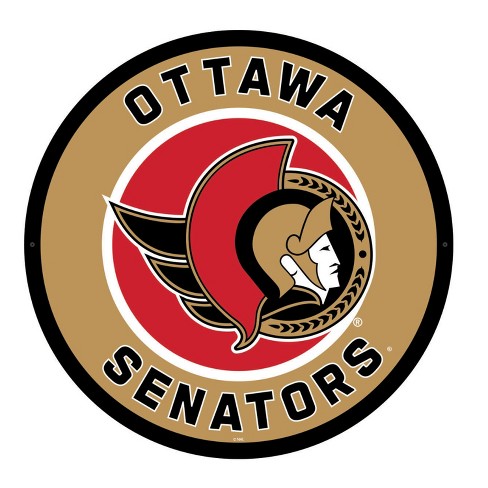 Evergreen Ultra-thin Edgelight Led Wall Decor, Round, Ottawa Senators ...