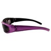 Pacific Coast Sunglasses Chix Rally Padded Motorcycle Sunglasses Translucent Purple Frames Gradient Smoke Lens - 3 of 4