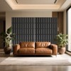 Outdoor Metal Privacy Screen, 72" H x 47" W Outdoor Privacy Screens and 3-Panels, Decorative Fence Panel for Decorative Garden,Patio, Backyard,Balcony - 3 of 4