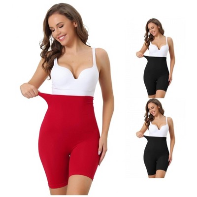 INSPIRE CHIC Women's High-Waisted Breathable Comfortable Stretchy Slimming Tummy Control Panties 3 Packs