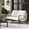 Nathan James Luciano Outdoor Loveseat White - 2 of 4
