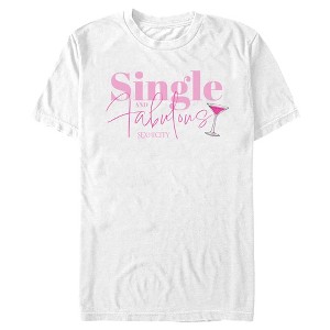 Men's Sex and the City Single and Fabulous Cosmo T-Shirt - 1 of 4