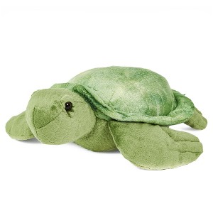 Bearington Shelton Plush Sea Turtle Stuffed Animal with Ultra-Soft Fur, 12 Inches - 1 of 4