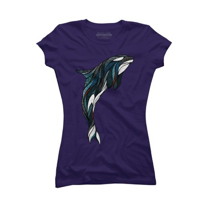 Junior's Design By Humans Jumping Orca By Studiokauz T-Shirt