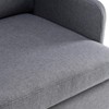 Lounge Chair, Comfy Single Sofa Accent Chair for Bedroom Living Room Guestroom, Dark Grey - 4 of 4