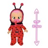Cry Babies Tiny Cuddles Newborn 10" Lady Baby Doll Pink Hair/Green Eyes - 3 of 4