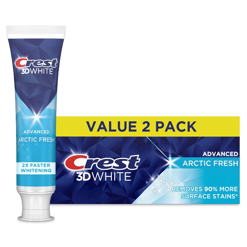 Crest 3D White Advanced Teeth Whitening Arctic Fresh Toothpaste - 3.3oz, 1 of 14