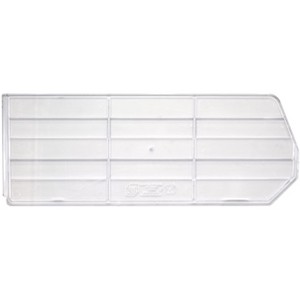 Quantum Storage Systems Bin Divider, Clear, For Bin Qus248 (Pack Of 6), Made In Usa - 1 of 1