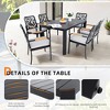 UNISOAR 7PC Outdoor Patio Dining Set with 6 Stationary Dining Chairs - 2 of 4