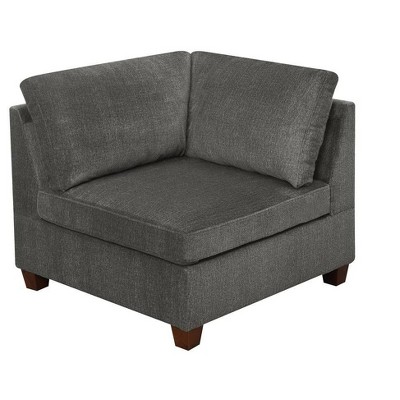 NicBex Couches for Living Room 1pc Modular Corner wedge Sofa Furniture Modular Sectional Sofa with 2 Pillow