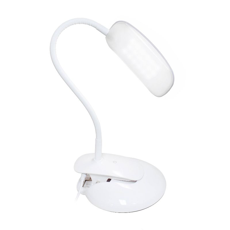 LED Flexi Rounded Clip Light Table Lamp (Includes LED Light Bulb) - Simple Designs, 4 of 12