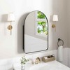 Lirago Arch Framed Recessed Wall-mounted Bathroom Vanities Medicine Cabinet with Mirror with Shelves 36*24 Black - 2 of 4