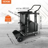 Vevor 2 Tier Welding Cart with Anti Theft Lockable Storage Cabinet and Swivel Wheels for Automotive and Plasma Cutting Equipment, Black - 2 of 4
