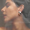 Women's The Marquess Stud Earrings - Peach Orange:Nude Pink - 3 of 4