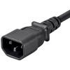 Monoprice Extension Cord - 3 Feet - Black (6 Pack) IEC 60320 C14 to IEC 60320 C13, 16AWG, 13A, SJT, For Powering Computers, Monitors - 4 of 4