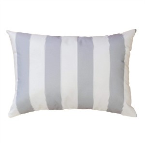 Tramull Horizon Stripe Pillow 14x20 Inches, Indoor Outdoor Decorative Pillow Cover, Water Resistant Solarium Polyester - 1 of 4