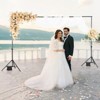 VEVOR Backdrop Stand, 6.5 x 10 ft Adjustable Photo Backdrop Stand Kit, Portable Background Backdrop Stand with 5 Crossbars, Black - 2 of 4
