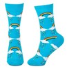 Rainbow Sky Socks (Women's Sizes Adult Medium) from the Sock Panda - 4 of 4