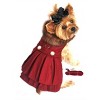 Doggie Design Wool Fur-Trimmed Dog Harness Coat- Burgundy - 3 of 3