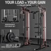 ER KANG Power Cage, 2000LB Squat Rack, Dual Pulley Cable Crossover System, Multi-function Free Weight Home Gym Workout Machine with Attachments - 2 of 4