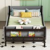 NicBex Twin Size Daybed with Storage Wooden Day Bed Frame with Book Storage Rack for Apartment and Bedrooms - 3 of 4