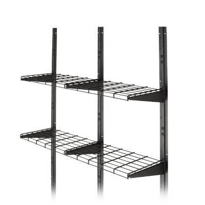 Suncast BMSA1S Versatile Heavy-Duty Wire Shed Storage Tier Shelf Storage Kit  (2 Pack)