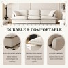 SKRAN 94*35" 3 Seater Chenille Cloud Couch,Wide Seat with Throw Pillows,Upholstered Indoor Furniture for Living Room,Bedroom,Apartment - 2 of 4