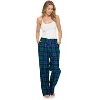 Casual Nights Women's Flannel Pajama Sleep Pants, Super Soft Plaid Pjs Bottoms - 2 of 4