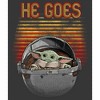 Boy's Star Wars The Mandalorian Father's Day Grogu Retro He Goes T-Shirt - 2 of 4