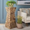 Jefferson Stand - FOX1005A - Medium Oak/Black - Safavieh Couture - 2 of 4