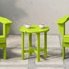 WestinTrends All-Weather Outdoor Patio Round Poly Adirondack Side Table - 2 of 4