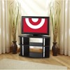 Designs2Go Swivel 3 Tier TV Stand for TVs up to 32" Black - Breighton Home: Corner-Friendly, Open Back, Cable Management - 2 of 4