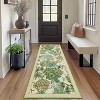 Jungle Print Washable Rug - Non-Slip Low Pile Stain Resistant Carpet for Living Room, Bedroom, Nursery, Playroom - 3 of 4